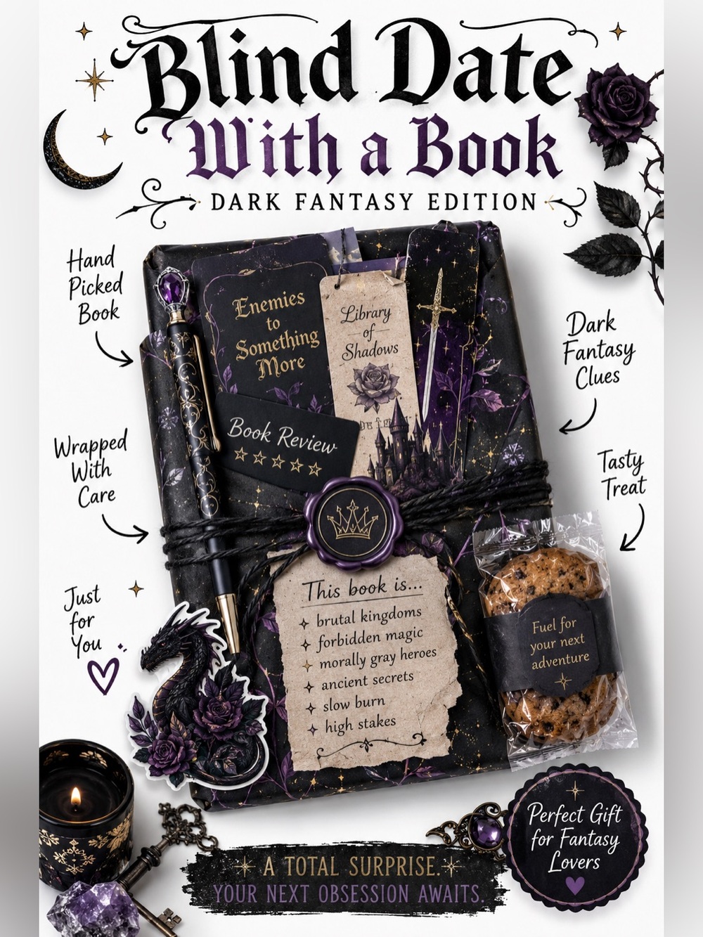 Blind Date With a Book Gift Set - You Pick Genre, Great Gift for Book Lovers!